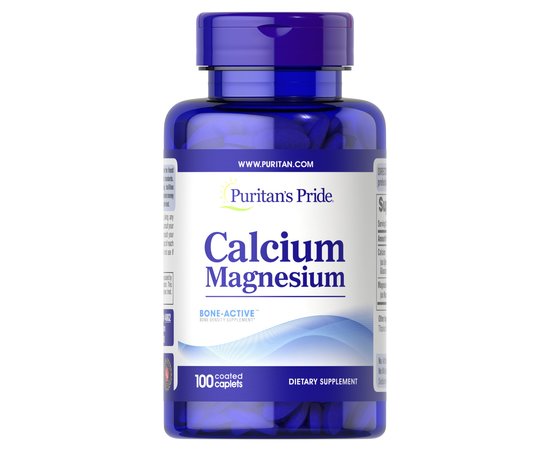 Puritan's Pride Chelated Calcium Magnesium 100 tabs, image 
