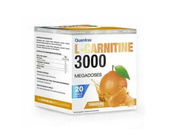 Quamtrax L-Carnitine 3000 - 20 флаконов, Вкусы: Green Tea / Зеленый Чай, Quamtrax L-Carnitine 3000 - 20 флаконов, Вкусы: Green Tea / Зеленый Чай , изображение 2 в интернет магазине Mega Mass