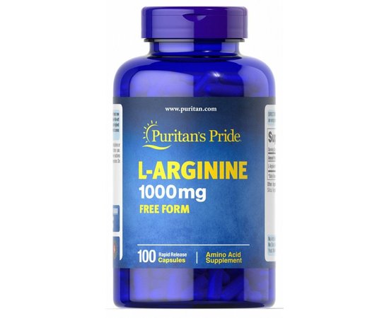 Puritan's Pride L-Arginine 1000 mg 100 caps, image 