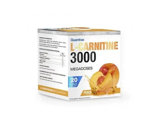 Quamtrax L-Carnitine 3000 - 1 флакон, Смак: Orange / Апельсин, image , зображення 6