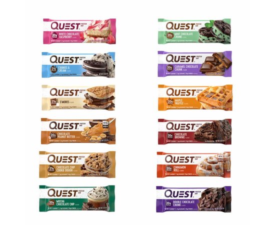 Quest Nutrition Quest Bar 60 g, Смак: Raspberry White Chocolate / Малина Білий Шоколад, image 