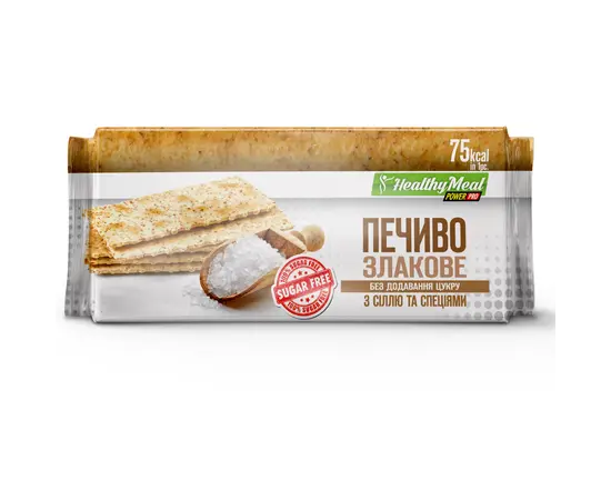 Power Pro Healthy Meal Печенье злаковое с солью и специями, 100 г, Power Pro Healthy Meal Печенье злаковое с солью и специями, 100 г  в интернет магазине Mega Mass