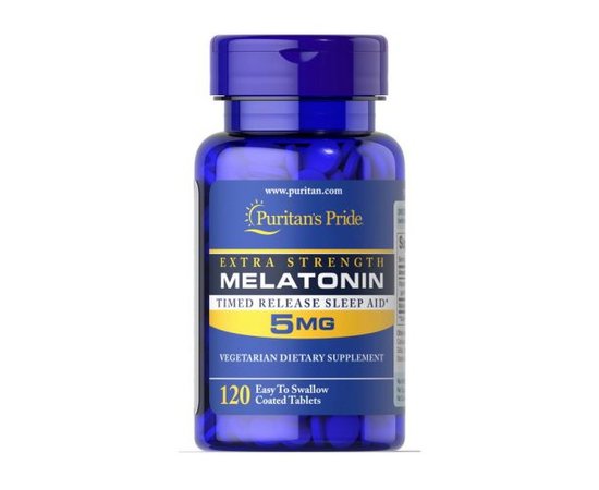Puritan's Pride Melatonin 5 mg 120 tabs, image 