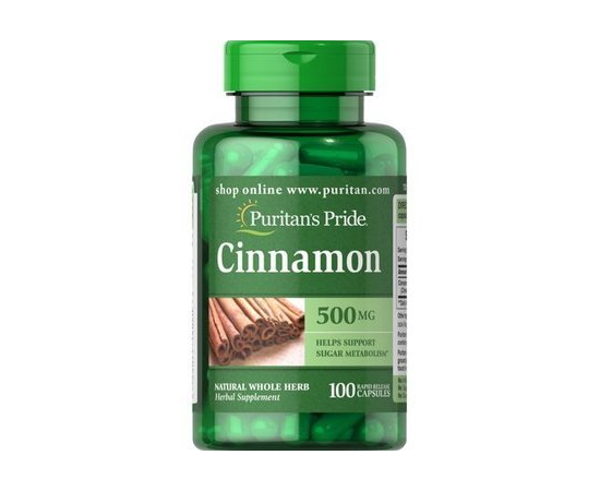 Puritan's Pride Cinnamon 500 mg 100 caps, image 