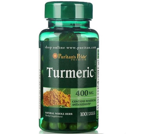 Puritan's Pride Turmeric 400 mg 100 caps, Puritan's Pride Turmeric 400 mg 100 caps  в интернет магазине Mega Mass