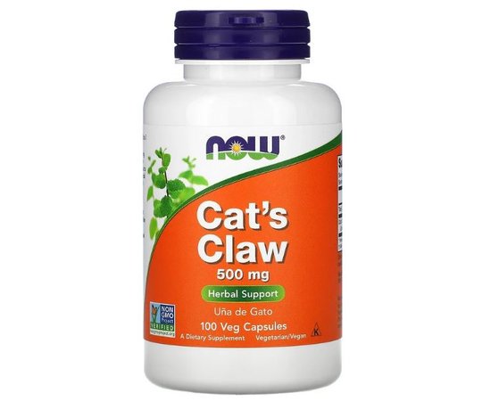 NOW Cat's Claw 500 mg 100 cap, image 