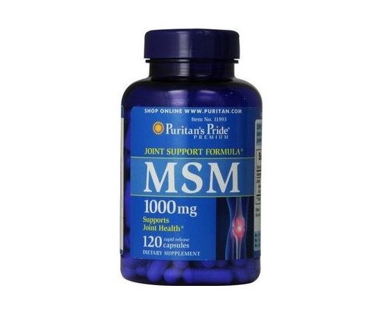 Puritan`s Pride MSM 1000 mg 120 caps, image 