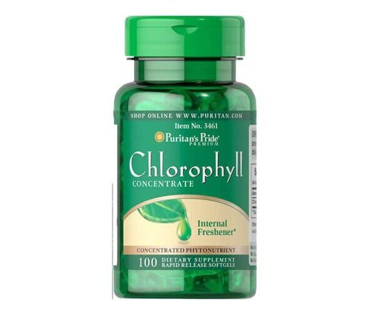 Puritan's Pride Chlorophyll Concentrate 50 mg 100 softgels, image 