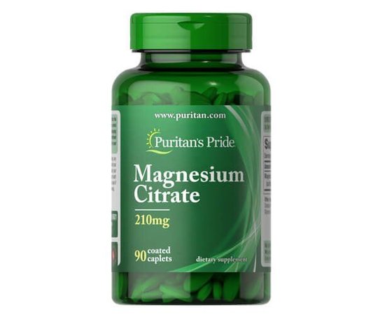 Puritan's Pride Magnesium Citrate 210 mg 90 tabs, Puritan's Pride Magnesium Citrate 210 mg 90 tabs  в интернет магазине Mega Mass