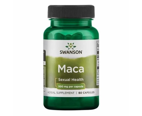 Swanson Maca 500 mg 60 caps, image 