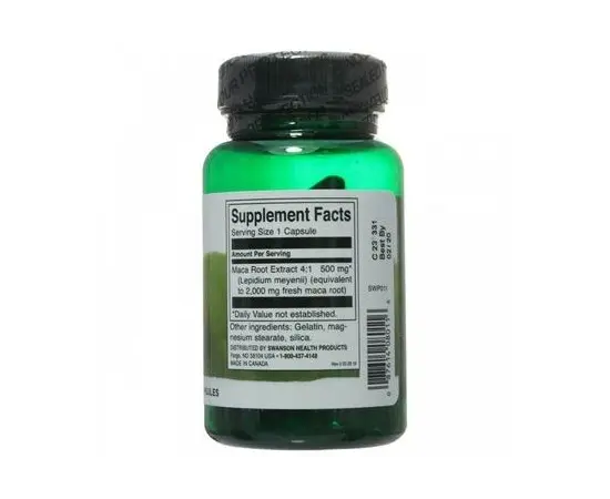 Swanson Maca 500 mg 60 caps, Swanson Maca 500 mg 60 caps , изображение 2 в интернет магазине Mega Mass