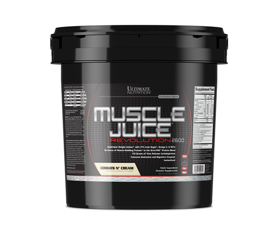 Ultimate Nutrition Muscle Juice Revolution 5040 g, Фасовка: 5000 g, Смак: Cookies & Cream / Печиво з Кремом, image 