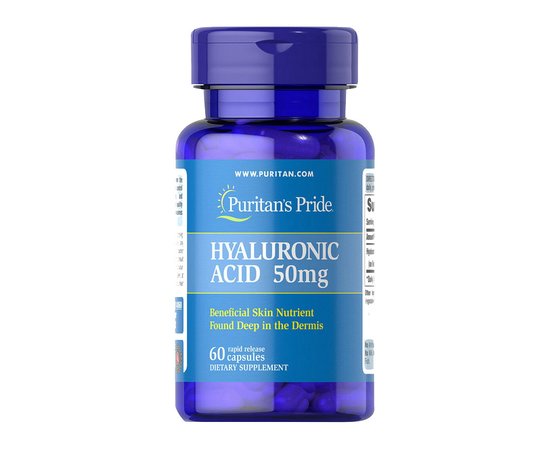 Puritan's Pride Hyaluronic Acid 50 mg 60 caps, image 