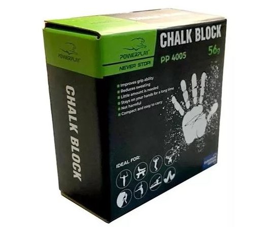 Магнезия блок PowerPlay 4005 Chalk Block 56 g, Магнезия блок PowerPlay 4005 Chalk Block 56 g  в интернет магазине Mega Mass