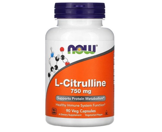 NOW L-Citrulline 750 mg 90 caps, image 