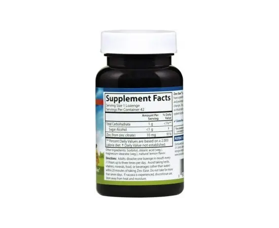 Carlson Zinc Ease 42 Lozenges Lemon, Carlson Zinc Ease 42 Lozenges Lemon , изображение 2 в интернет магазине Mega Mass