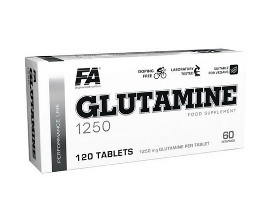 ЗНИЖЕНА ЦІНА! Fitness Authority Glutamine 1250 120 tabs ТЕРМІН ДО 03.22, image 