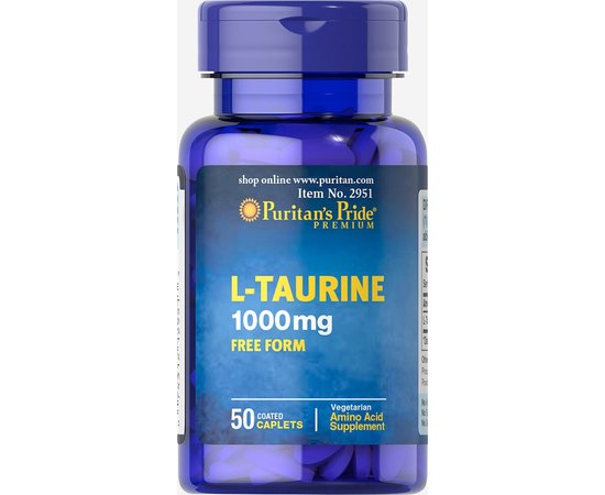Puritan's Pride L-Taurine 1000 mg 50 tabs, image 