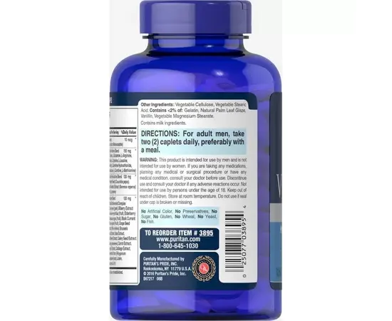 Puritan's Pride Ultra Vita Man 90 caps, Puritan's Pride Ultra Vita Man 90 caps , изображение 3 в интернет магазине Mega Mass
