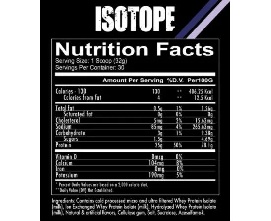Redcon1 Isotope 927 g, Фасовка: 927 g, Вкусы:  Chocolate / Шоколад, Redcon1 Isotope 927 g, Фасовка: 927 g, Вкусы:  Chocolate / Шоколад , изображение 2 в интернет магазине Mega Mass