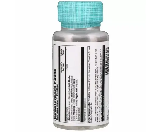 Solaray Liver Blend SP-13 100 caps, image , зображення 2