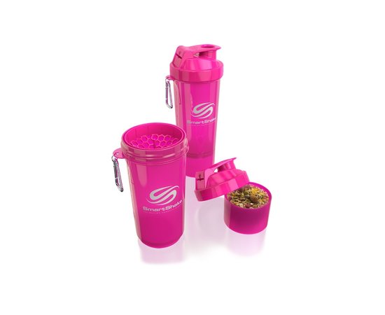 Smartshake Slim 500ml - Neon Pink, image , зображення 2