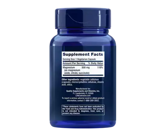 Life Extension Magnesium 500 mg 100 Capsules, Life Extension Magnesium 500 mg 100 Capsules , изображение 2 в интернет магазине Mega Mass