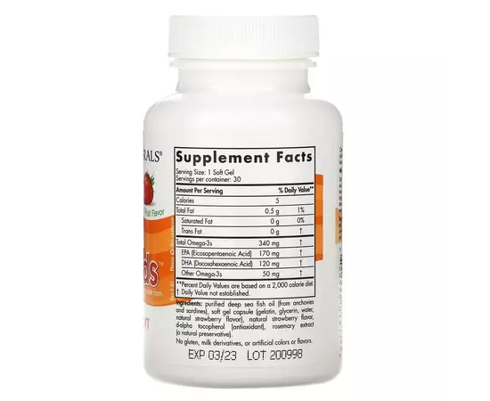 Nordic Naturals Daily Omega Kids 30 softgels Natural Fruit Flavor, image , зображення 2