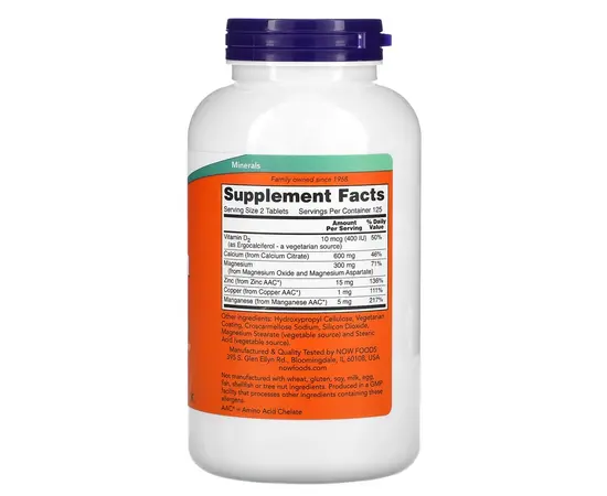 NOW Calcium Citrate 100 tabs, image , зображення 2