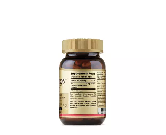 Solgar Gentle Iron 25 mg 90 caps, image , зображення 2