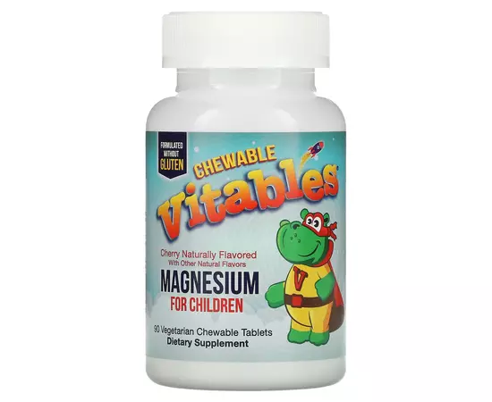 Vitables Magnesium For Children 90 Chewable Cherry, image 