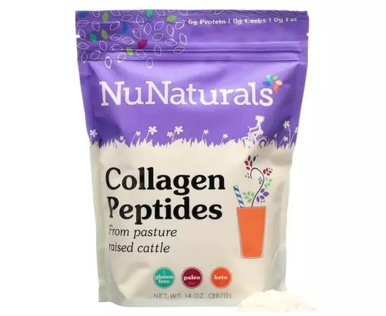 NuNaturals Collagen Peptides 397g, image 