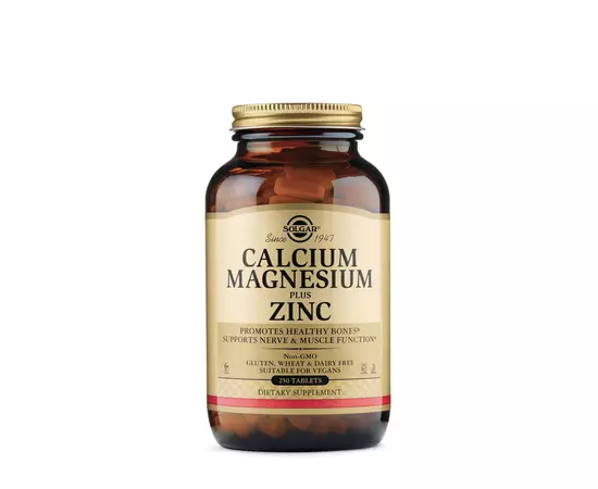 Solgar Calcium Magnesium  plus Zinc 100 tabs, image 