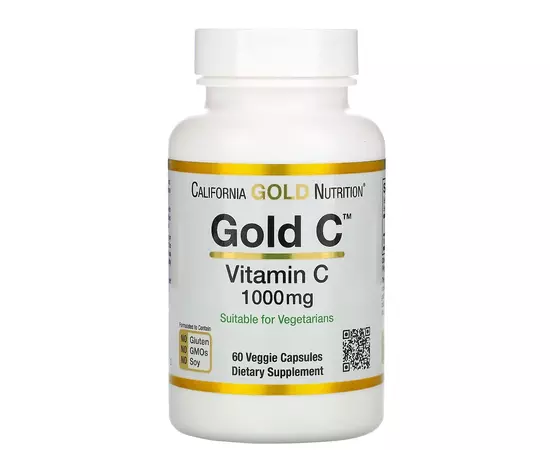 California Gold Nutrition Vitamin C 1000 mg 60 caps, California Gold Nutrition Vitamin C 1000 mg 60 caps  в интернет магазине Mega Mass