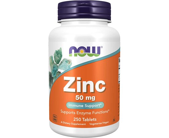 NOW Zinc 50 mg 250  tabs, NOW Zinc 50 mg 250  tabs  в интернет магазине Mega Mass