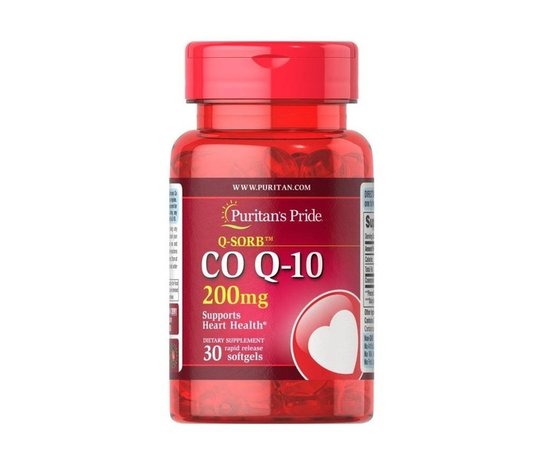 Puritan's Pride CO Q-10 200 mg 30 softgels, Puritan's Pride CO Q-10 200 mg 30 softgels  в интернет магазине Mega Mass