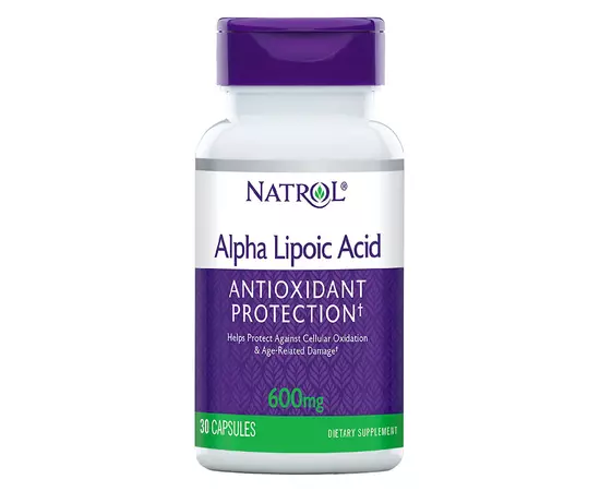Natrol Alpha Lipoic Acid 600 mg 30 caps, image 