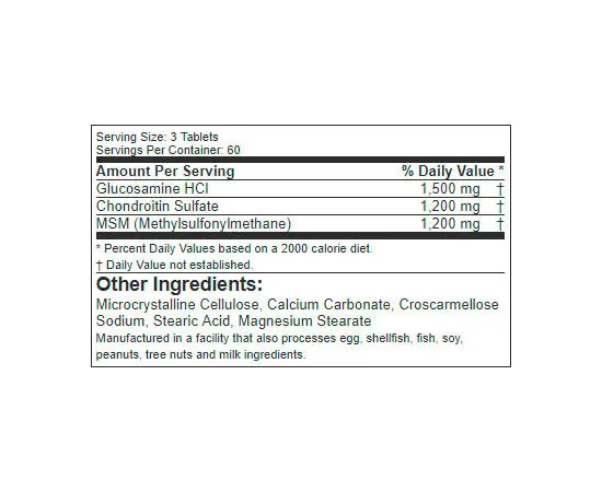 SAN Glucosamine Chondroitin MSM 90 tabs, image , зображення 2