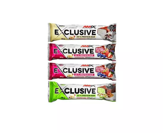 AMIX Exclusive protein bar 25% 85 g, Смак: Orange Chocolate / Апельсин Шоколад, image , зображення 2