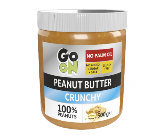 Go On Peanut butter crunchy 500 g, Go On Peanut butter crunchy 500 g  в интернет магазине Mega Mass