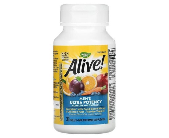 Alive Men's Ultra Potency 30 Tablets, Alive Men's Ultra Potency 30 Tablets  в интернет магазине Mega Mass