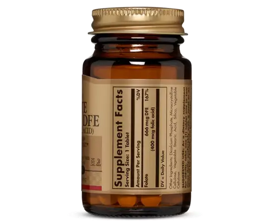 Solgar Folate 666 mcg DFE (400 mcg folate acid) 50 tabs, Фасовка: 50 tabs, Коцентрація: 400 mcg, Solgar Folate 666 mcg DFE (400 mcg folate acid) 50 tabs, Фасовка: 50 tabs, Коцентрація: 400 mcg , изображение 2 в интернет магазине Mega Mass