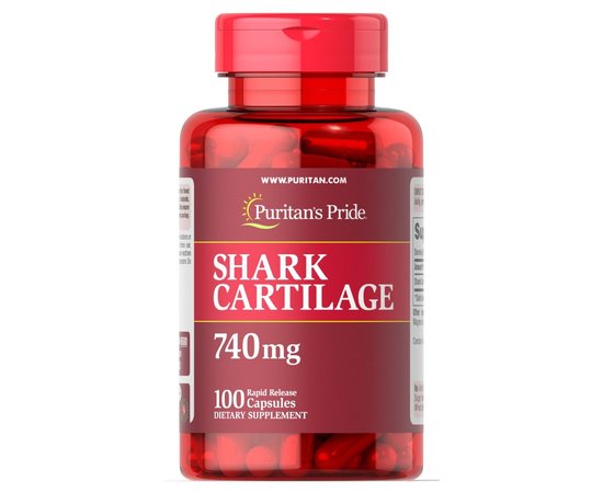 Puritan's Pride Shark Cartilage 740 mg 100 caps, image 