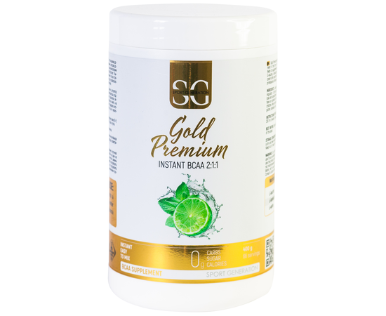 Sport Generation Gold Premium BCAA 2:1:1 400 g, Смак: Lime with Mint / Лайм з М'ятою, image 
