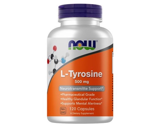 NOW L-Tyrosine 500 mg 120 caps, Фасовка: 120 caps, image 