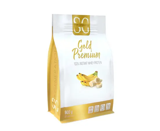 Sport Generation Gold Line 100% Instant Whey Protein 900 g, Фасовка: 900 g, Вкусы: Banana / Банан, Sport Generation Gold Line 100% Instant Whey Protein 900 g, Фасовка: 900 g, Вкусы: Banana / Банан , изображение 3 в интернет магазине Mega Mass