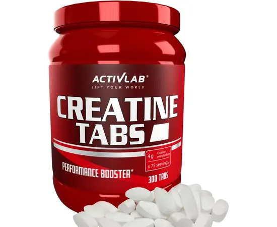 ActivLab Creatine Monohydrate 300 tabs, Фасування: 300 tabs, Смак: Unflavored  / Без смаку, image , зображення 2