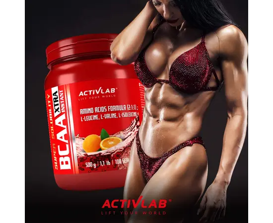 ActivLab BCAA XTRA Instant 500 g, Фасування: 500 g, Смак: Orange / Апельсин, image , зображення 5