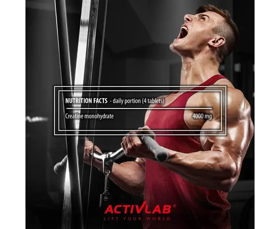 ActivLab Creatine Monohydrate 300 tabs, Фасування: 300 tabs, Смак: Unflavored  / Без смаку, image , зображення 3
