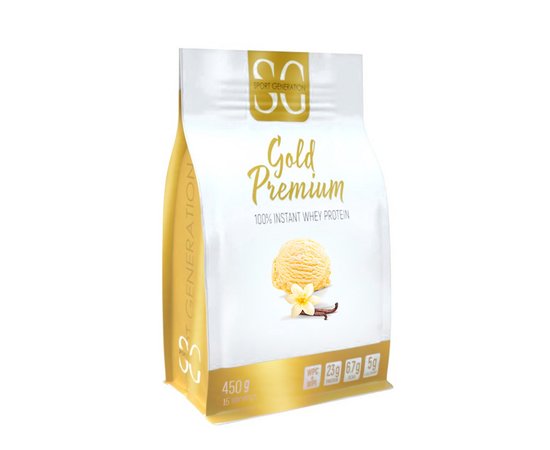 Sport Generation Gold Premium 100% Whey Protein 450 g, Фасовка: 450 g, Смак: Vanilla Ice Cream / Ванільне Морозиво, image 